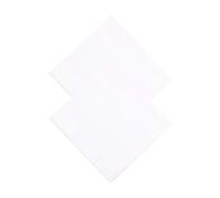2 Pieces Men's White Handkerchiefs Fabric Handkerchiefs with Stripes 100% Cotton 40cm*40cm