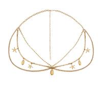 2 Pieces Metal Chain Belt, Adjustable Chain Belts for Women Fashion, Double Layer Gold Chain Belt for women