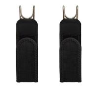 2 Pieces Metal Hook Elastic Belts for Men Women, Buckless Belt Hook Belt, Unisex Waist Strap, Adjustable Side B elt for Work, Casual, Business, Home, Travel, Commuting
