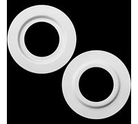 2 Pieces Metal Lamp Shade Reducer Ring for ES/E27 to BC/B22 Plate Light Fitting Lampshade Washer Adaptor Converter (White)