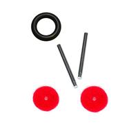 2 Pieces Metal Vintage Domestic Home Singer Sewing Machine Spool Pins + Bobbin Winder Tire + Red Felt Pad Thread Holder Domestic Home Sewing Machine Spare Part Fits 27 28 66 99 15 15-91 15-88 15-90