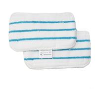 2 Pieces Microfibre Mop Pads for Beldray BEL01097 Steam Cleaner, Rectangular Reusable Cleaning Cloths for Hard Floors Sealed Wood Slate Marble Ceramic Stone, 300mm x 160mm, Washable