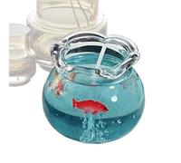 2 Pieces Mini Fish Tank Candle, 5 * 4.5cm Bubble Candle Fish, Cute Scented Candles, Room Decor FishBubble Candles,for Party Bedroom Favors Desktop Meditation Spa Yoga Office