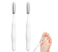2 Pieces Mini Foot File,Alloy Mini Foot Exfoliators,Reusable Corn Remover for Feet,Precise Callus Remover for Feet,Sensitive Areas Hard Skin Remover,Foot Grater Care Tools