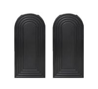 2 Pieces Modern Black Wall Hanging Planter Pot for Indoor Plants Fake Dried Flowers Green Plants Wooden Vase for Home Decor
