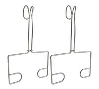 2 Pieces Modern Simple Tissue Organizer Adhesive Mount Stainless Steel Bathroom Kitchen Stable Holder