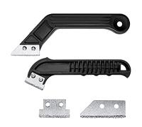 2 Pieces Mortar Remover Mortar Scraper Rake Tool with 8 Replacement Blades Carbide Heavy Duty Tile Mortar Rake Tool