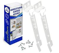 2 Pieces Mounting Set of Integrated Fridge Door Sliders for Attaching Door to Front Panel Has Original Code 4055372405 430922 421817 for AEG for Electrolux for Zanussi - Warranty 10 Years - MONTERAL