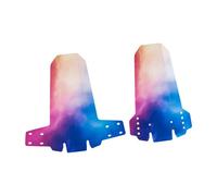 2 Pieces Mudguard Guard Mudguard Pair of Mud Flaps Wheel Protection Foldable Made of PP Material for Rides in Rain And Mud, Blue Red