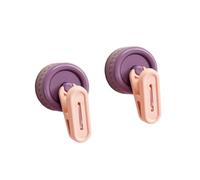 2 Pieces Multipurpose Rotatable Suction Hook for Home Organization for Hanging Laundry Towels Curtains Strong Suction Cup Hook