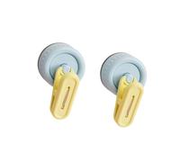 2 Pieces Multipurpose Rotatable Suction Hook for Home Organization for Hanging Laundry Towels Curtains Strong Suction Cup Hook