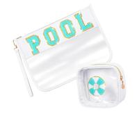 2 Pieces Multipurpose Travel Friendly Makeup Storage Bags in Elegant Designs with Wrist Strap Storage Makeup Case