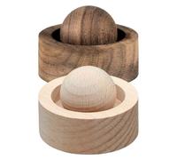 2 Pièces Natural Wooden Scented Ball Diffuser | Oil Scent Spreader With Silent Absorption | Wooden Ball Aromatherapy Diffuser For Home Office Car Wardrobe Yoga Hall Table Decoration
