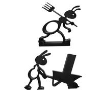 2 Pieces Novelty Toilet Roll Holder, Fun Ant Toilet Paper Holder, Tissue Holders Free Standing, Ant Shaped Napkin Dispenser, For Bathroom Kitchen Home House Cabinet
