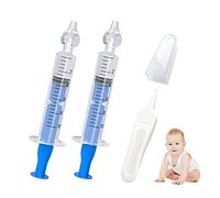 2 Pieces of 10ml Nasal Irrigators with 1 Piece of Nostril Cleaning Clip, Children's Nasal Irrigators, Portable Nasal Washers, Nasal Cleaning Tools. (Blue)