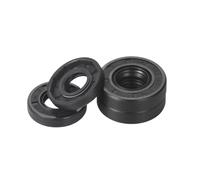 2 Pieces of 11x25x7mm Black Nitrile Rubber External-Thread Lip Oil Seals, ID 11mm, OD 25mm, Thickness 7mm
