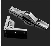 2 Pieces of 90 Degree Foldable Connecting Cabinet Hinges Hidden Brackets