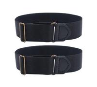 2 Pieces of Anti-Slip Cuff Straps, Adjustable Sleeves, Anti-Slip Cuff Straps, Elastic Cuff Bands, Men's and Women's Sleeves Black