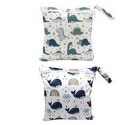 2 Pieces of Baby Product Storage Bags, Cartoon Print Storage Bags, Cute Graffiti Storage Bags, Portable Storage Bags, Reusable Storage Bags