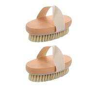 2 Pieces Of Back Cleaning Brush, Simple Bath Brush, Body Massage Brush, Toiletries.