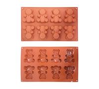 2 Pieces of Bear Molds, Fun Cartoon Molds, Silicone Molds, Cute Molds, Baking Tools