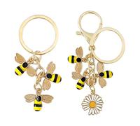 2 Pieces of Bee Keychain, Creative Cute Pendant, Creative Keychain, Packaging and Decoration Pendant.