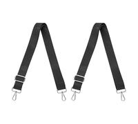 2 Pieces Of Black Adjustable Shoulder Straps, Buckle Bag Shoulder Straps, Camera Bag Crossbody Shoulder Straps, Simple Computer Bag Shoulder Straps.