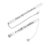2 Pieces of Bookmarks, Fun Bookmarks, Metal Bookmarks, Encouraging Bookmarks, Suitable for Book Lovers, Literature Lovers, bibliophiles, and Nerds.