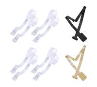 2 Pieces Of Bra Shoulder Strap Extender, 8 Pieces Of Transparent Underwear Shoulder Strap, Bra Converter, Adjustable Bra Extension Belt, Stretch Bra Extension