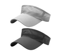 2 Pieces of Breathable Sun Hat, Lightweight Quick-Drying Hat, Outdoor Sports Equipment, Sun Protection Supplies, Clothing Accessories. Dark Gray