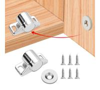 2 Pieces of Cabinet Door Magnetic Latch, with 6 Pieces of Screws, Magnetic Door Buckle, Cabinet Hook, Cabinet Magnetic Door Buckle, Cabinet Door Magnet, Magnetic Door Stop