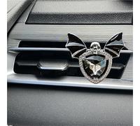 2 pieces of car air freshener air outlet clips, bat car diffuser air outlet clips, suitable for men and women(Silver)