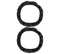 2 Pieces Of Car Steering Wheel Leather Case, Non-Slip And Breathable, Practical Protective Cover, Interior Accessories, Suitable For Protecting The Steering Wheel And Handlebar.