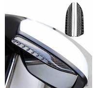 2 Pieces of Carbon Fiber For Side Mirror Eyebrow Guards Enhancing Visibility in Adverse Weather