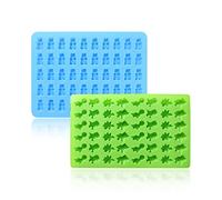 2 Pieces of Cartoon Silicone molds, Mini Candy molds, Chocolate molds, Reusable molds, Household Baking Tools, DIY Crafts, Suitable for Making Jelly and ice Cubes