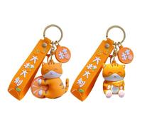 2 Pieces of Cat Keychains, Cute Cat Pendants, Fun Cartoon Pendants, Girls Keychains, Gift Keychains