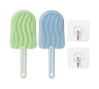 2 Pieces Of Cat Tongue Combs, 2 Pieces Of Transparent Hooks, Soft Pet Comb, Cat Grooming Brush, Cat Hair Grooming Comb, Pet Supplies