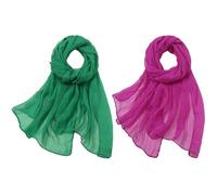 2 Pieces Of Chiffon Scarf, Sunscreen Scarf, Clothing Accessories, Soft And Light Scarf, Women'S Accessories.