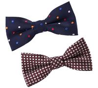 2 Pieces Of Children'S Polka Dot Bow Ties, Birthday Party Bow Ties, Suitable For Stage Performances, School Opening Ceremonies, Graduation Ceremonies.