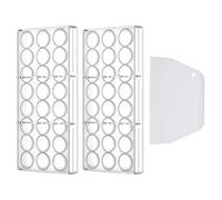 2 Pieces of Chocolate Molds, 1 Piece of Dough Scraper, Transparent Chocolate Mold, Round Dessert Mold, DIY Baking Mold, Suitable for Jelly, Candy, Ice Cubes