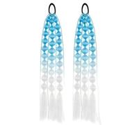 2 pieces of colorful twisted braid, ponytail, lantern, bubble braid, hair extensions, wig, headband