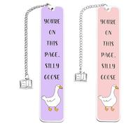 2 Pieces of Cute Metal Bookmarks, Creative Funny Bookmarks, Reading Accessories, Cartoon Animal Bookmarks, Reader Gifts.
