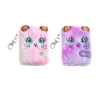 2 Pieces Of Cute Plush Notebook, Children'S Diary, Mini Notebook, Gift For Girls, Notebook For Children.