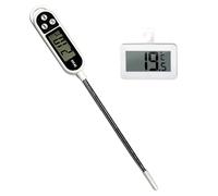 2 Pieces Of Electronic Thermometers, Household Refrigerator Thermometers, Multi-Function Food Thermometer.