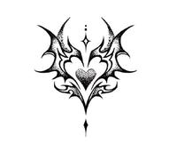 2 Pieces Of Endless Love Herbal Long-Lasting Waterproof Simple Modern Tattoo Sticker