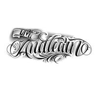 2 Pieces Of English Letter Tattoo Stickers Waterproof And Durable Cursive Flower Arm Herbal Semi-Permanent Simulation