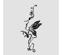 2 Pieces Of Entangled Butterfly Herbal Waterproof Long-Lasting Semi-Permanent Advanced Juice Tattoo Stickers