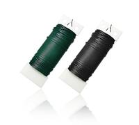 2 pieces of floral iron wire, binding wire, floral winding wire, bending metal wire, DIY decorative accessories, for crafts, fixed flowers and plants, fence (0.7mm * 35m)