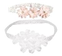 2 Pieces of Flower Headbands, Children's Hair Accessories, Cute Girls' Headbands, Elastic Headbands, Hair Accessories, Clothing Accessories
