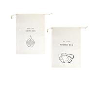 2 Pieces of Food Storage Canvas Bags, Drawstring Cotton Sacks, Lightweight Foldable Packaging Bags, Environmentally Friendly Tote Bags, Random Patterns.